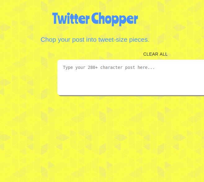 Twitter Chopper